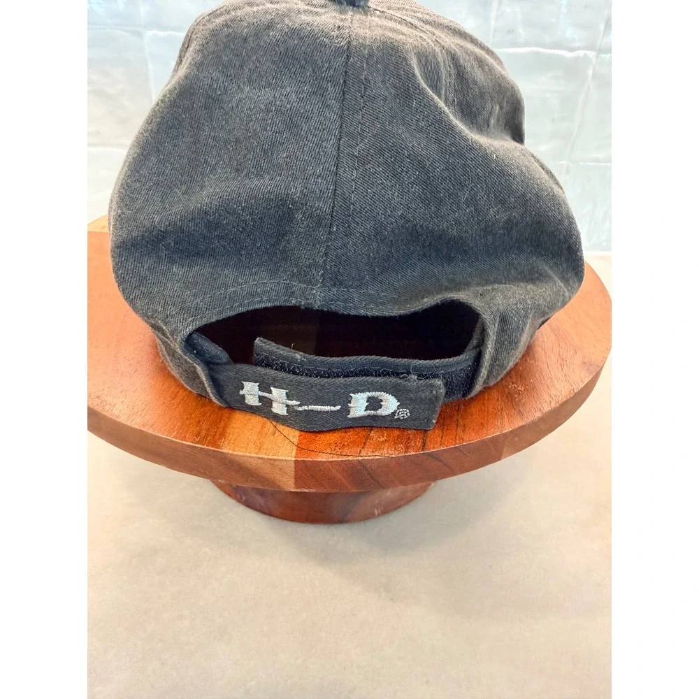 Harley Davidson Willie G Skull Hat Faded Black Embroidered Biker Baseball Cap OS